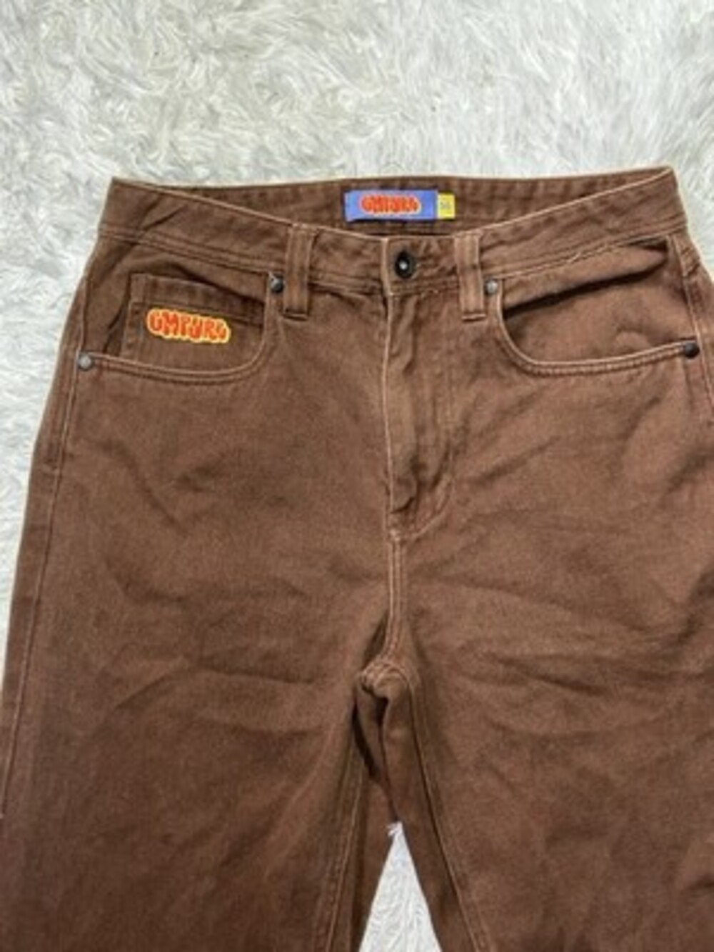 Emprye Baggy Wide Leg Denim Jeans Brown Men’s 30x27 - Picture 2 of 8